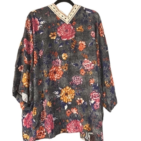 Eyeshadow multi colored kimono Women’s 2X - Picture 2 of 11